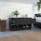 Tuhome Hamilton Storage Bench, Two Open Shelves, Two Drawers, Black ZLW7111 - alternate 5